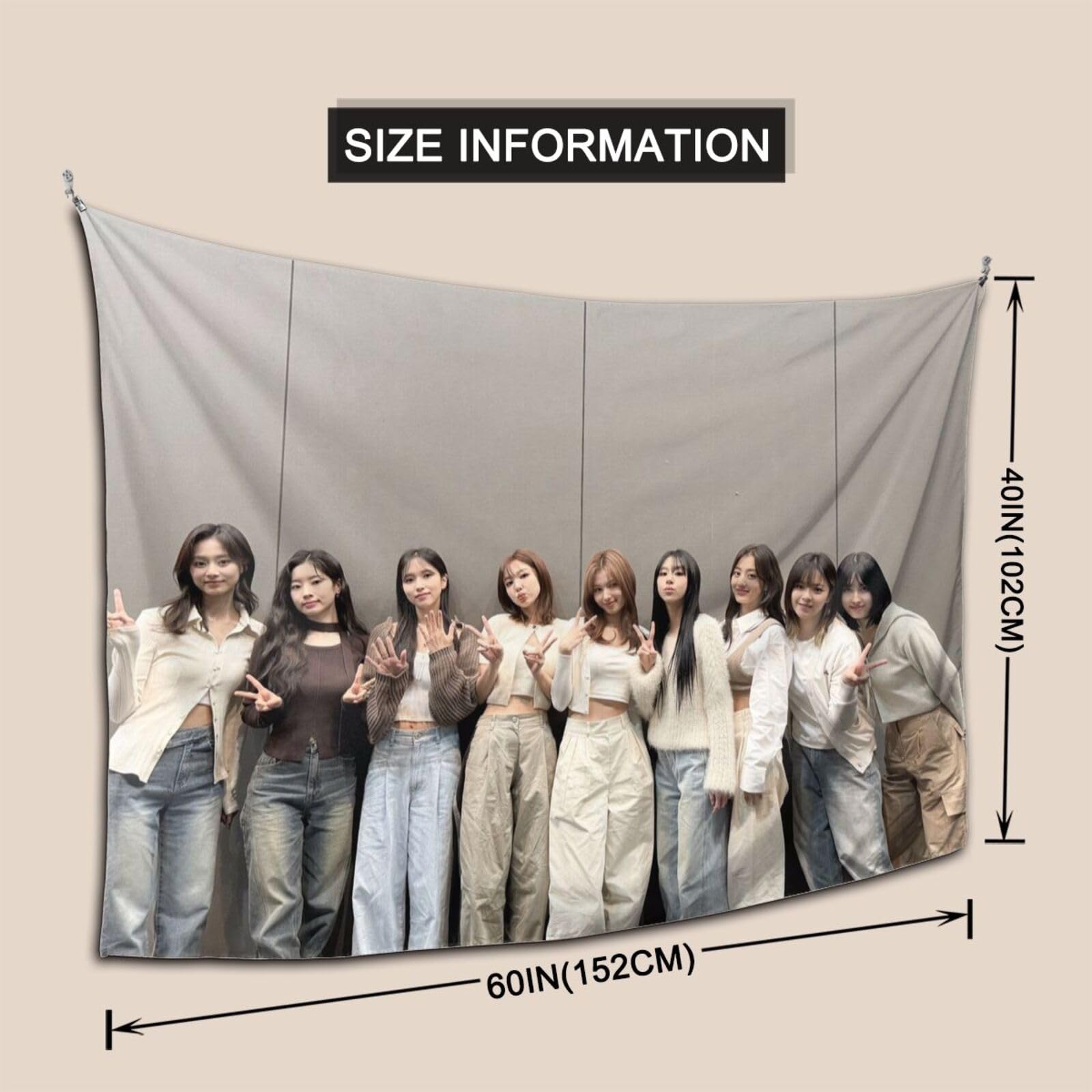 #TWICE5 タペストリー風ポスター　オール TWICE #TWICE5 ec board 購入特典 タペストリー ツウィ - メルカリ